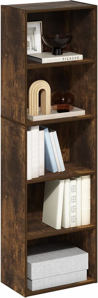 The Furinno LUDER 5-Tier Bookcase, as sold